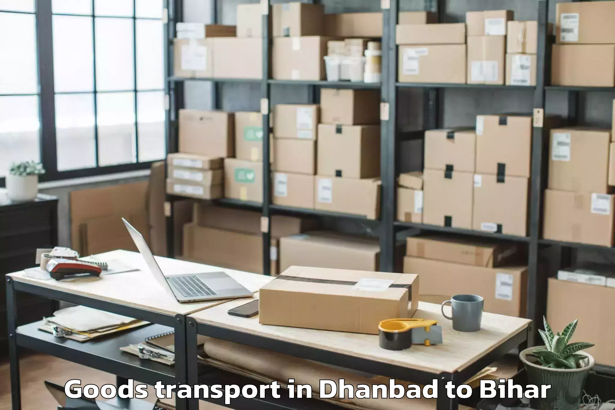 Book Dhanbad to Ghailar Goods Transport